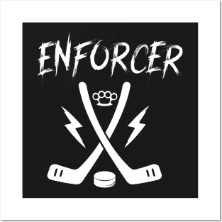 Enforcer Tough Guy Ice Hockey Goon Posters and Art